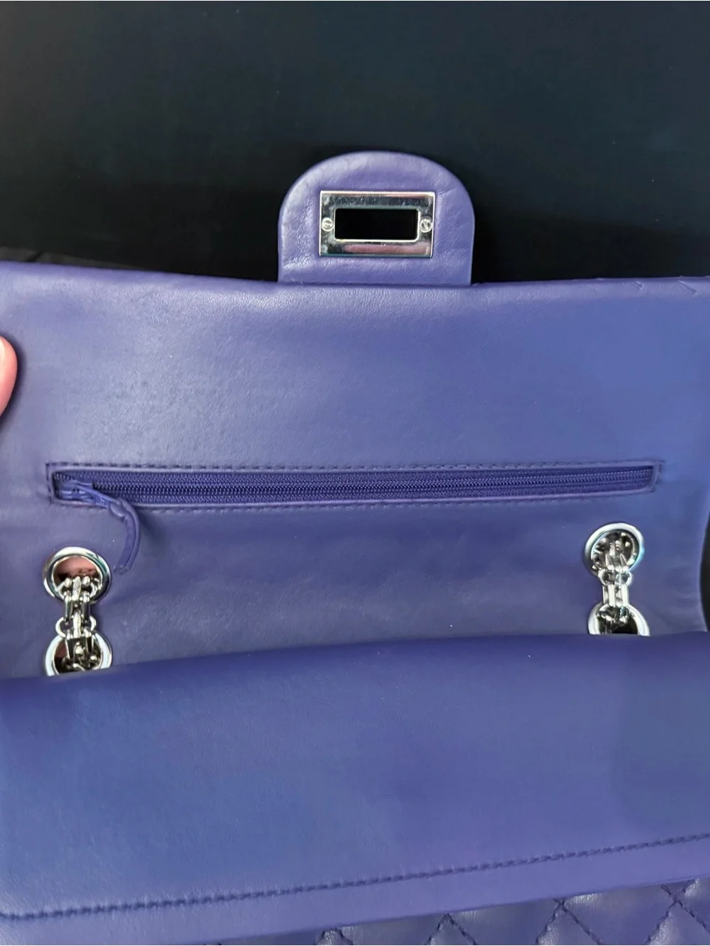 Authentic Purple CHANEL 2.55 Reissue - Lambskin FULL INCLUSION